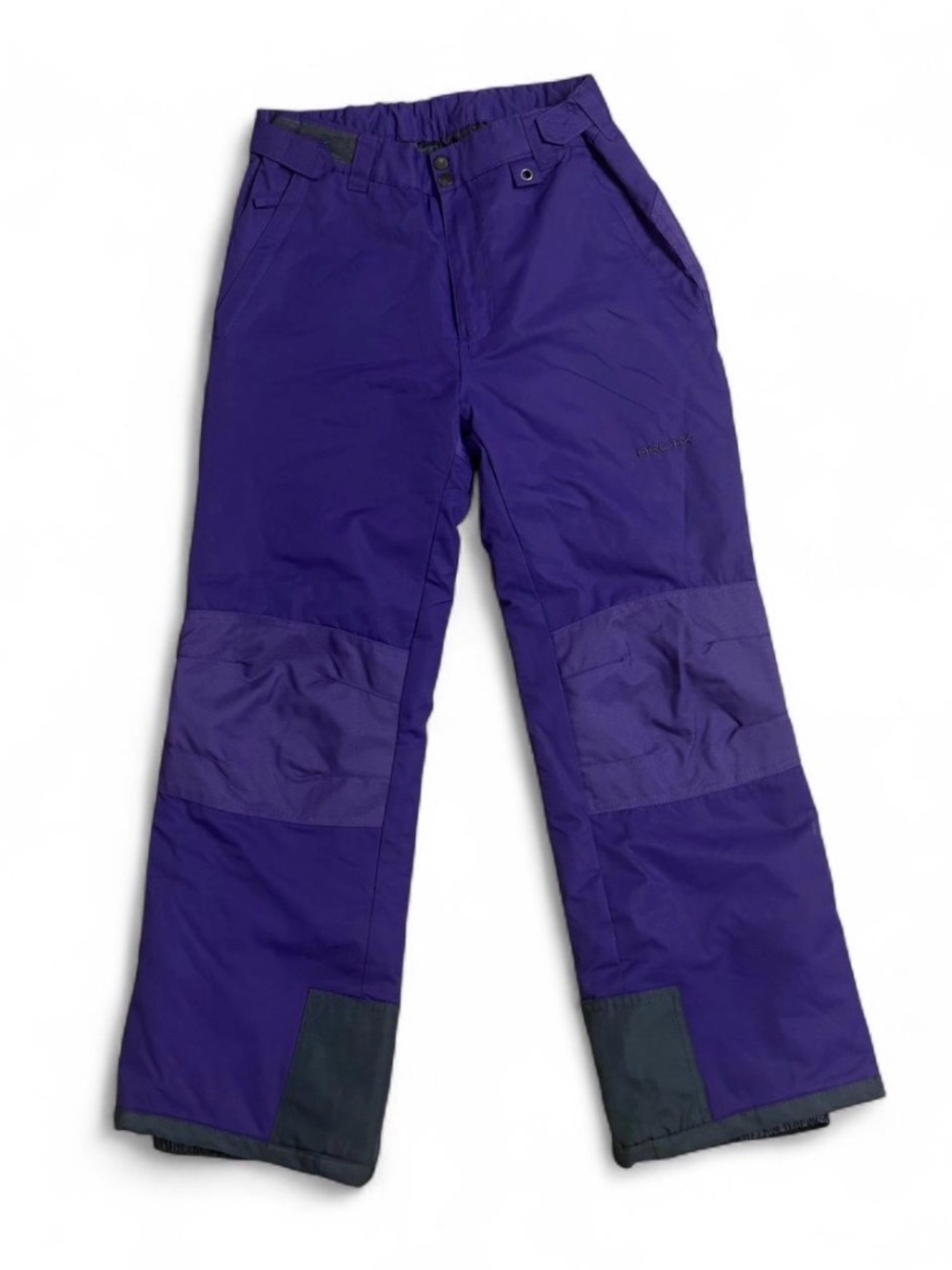 Arctix Purple Kids Snow Pants with Dark Reinforced Cuffs